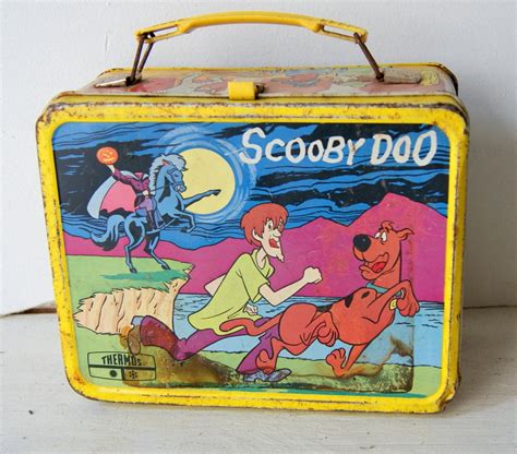 scooby doo small lunch box metal|scooby doo lunch box vintage.